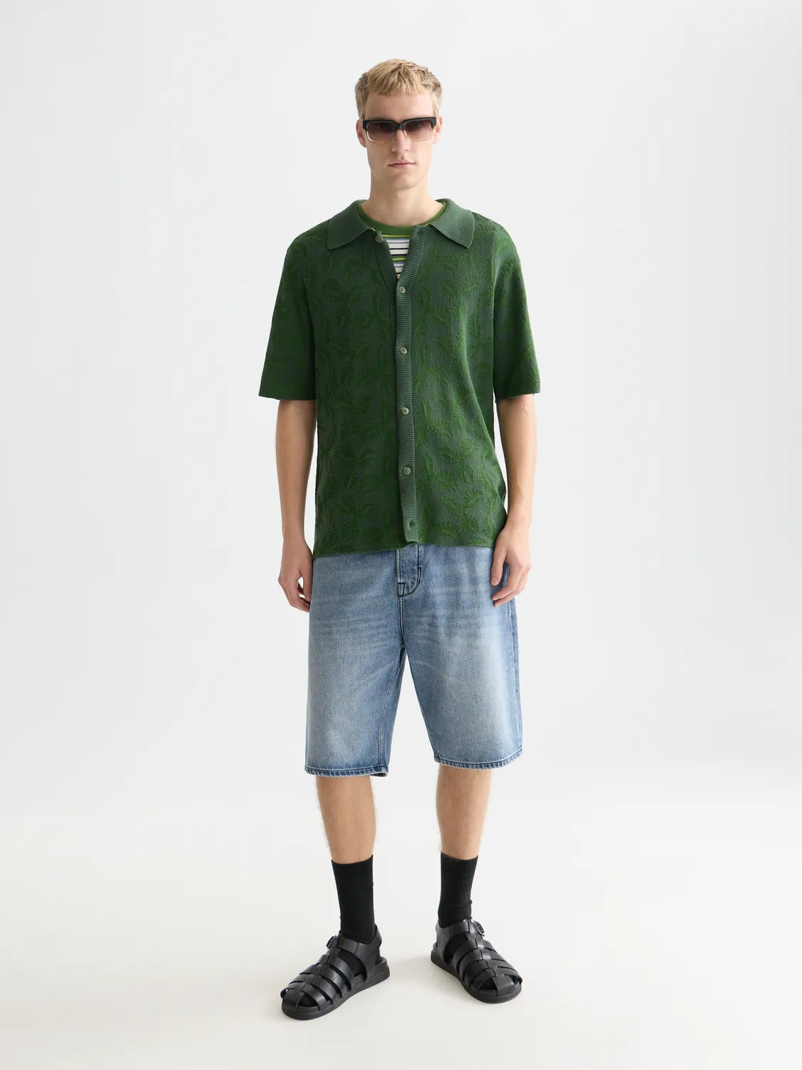 Knitted Short Sleeve Shirt