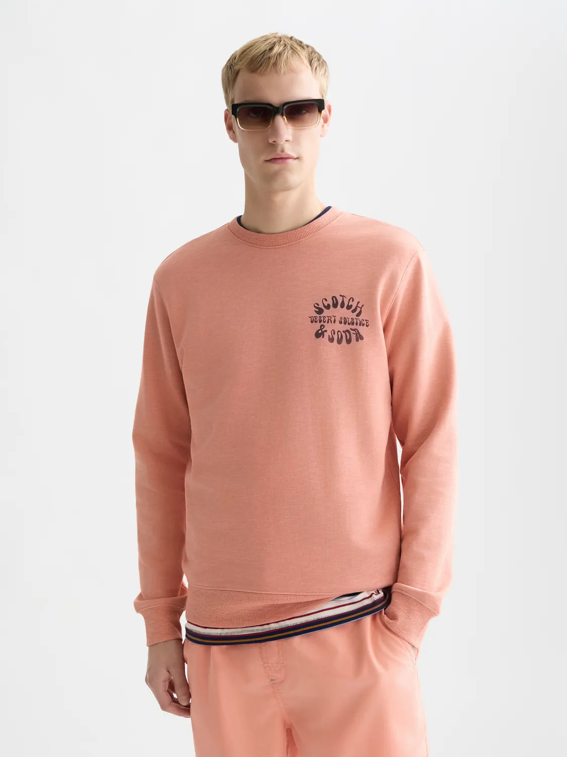 Left Chest Logo Regular-Fit Sweatshirt