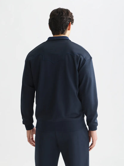 Interlock Embroidered Relaxed-Fit Zip-Through Track Jacket