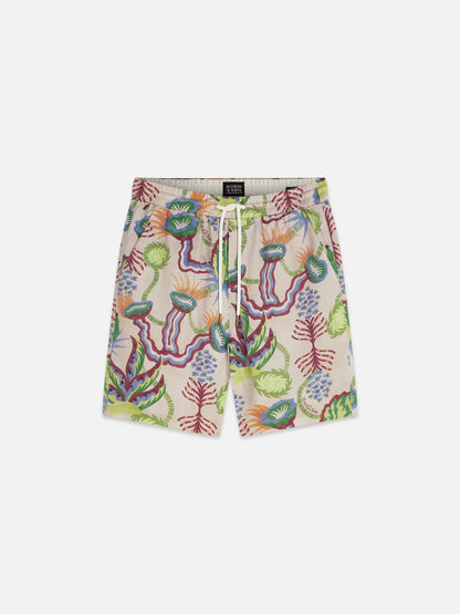 Fave Printed Tencel Relaxed-Fit Bermuda Shorts