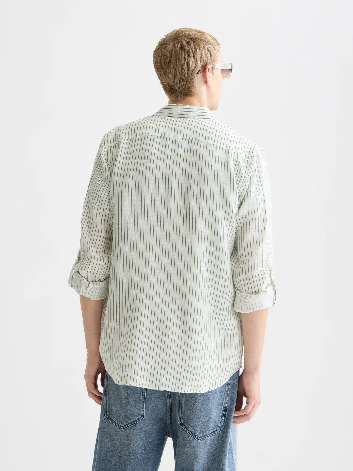 Linen Striped Regular-Fit Shirt