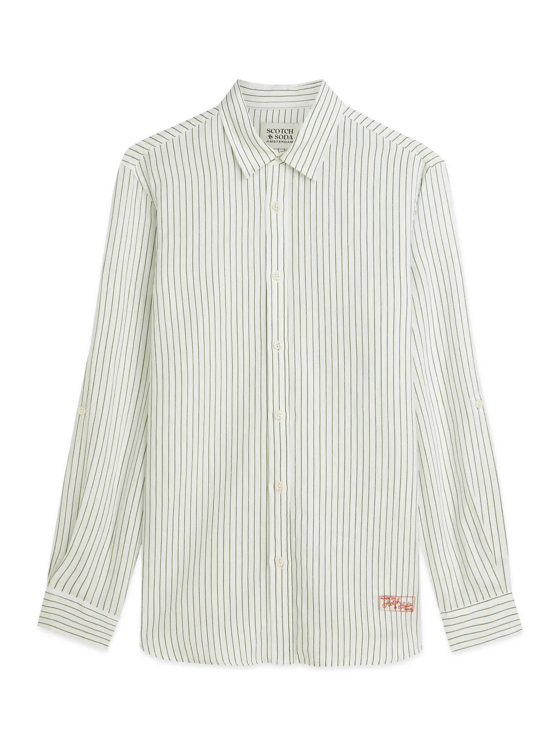 Linen Striped Regular-Fit Shirt