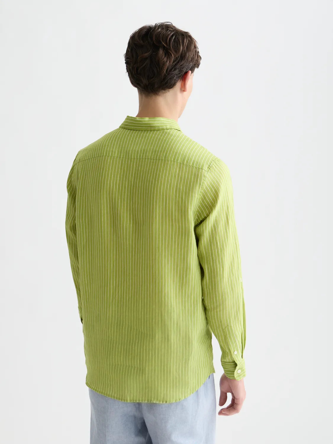 Linen Striped Regular-Fit Shirt
