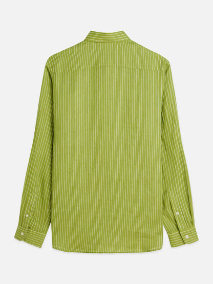 Linen Striped Regular-Fit Shirt