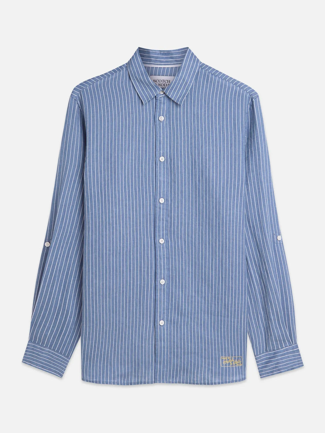 Linen Striped Regular-Fit Shirt