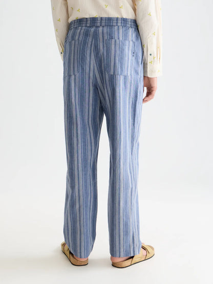 Oliver Pleated Linen-Blend Relaxed Straight-Fit Jogger