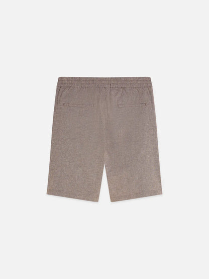 Essentials – Fave Cotton-Linen Yarn-Dyed Regular-Fit Bermuda Shorts