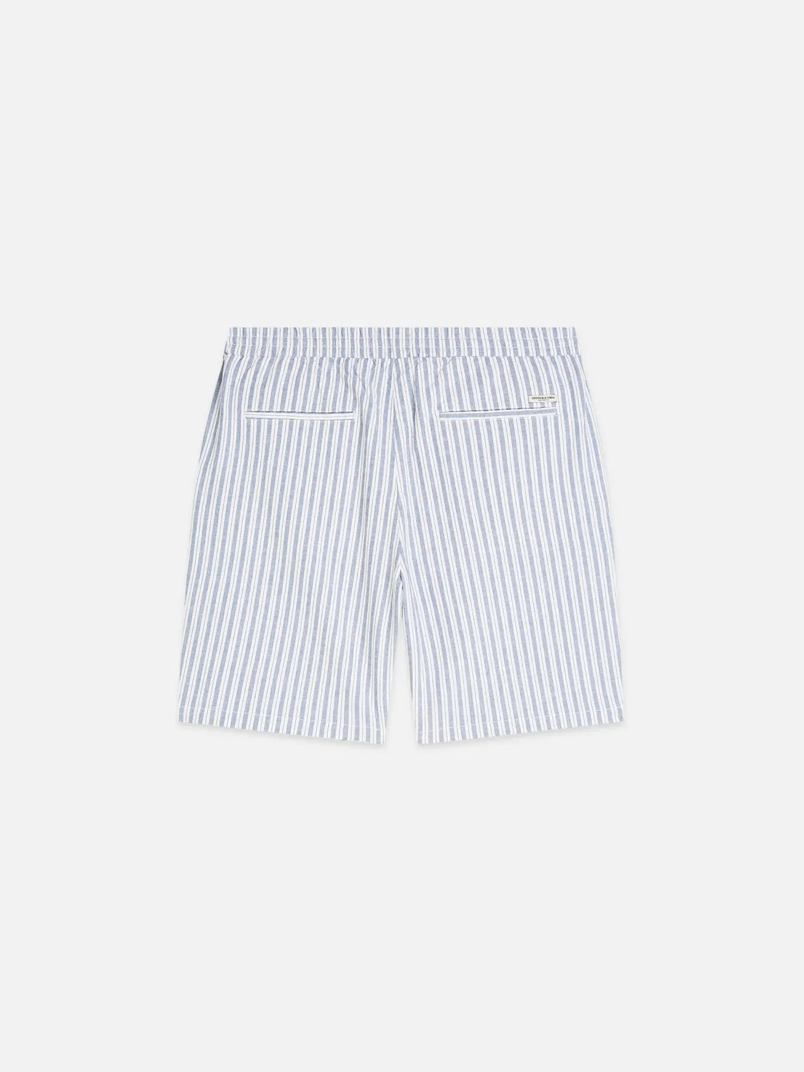 Fave Cotton-Linen Yarn-Dyed Regular-Fit Bermuda Shorts