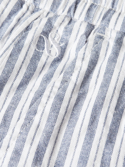 Fave Cotton-Linen Yarn-Dyed Regular-Fit Bermuda Shorts