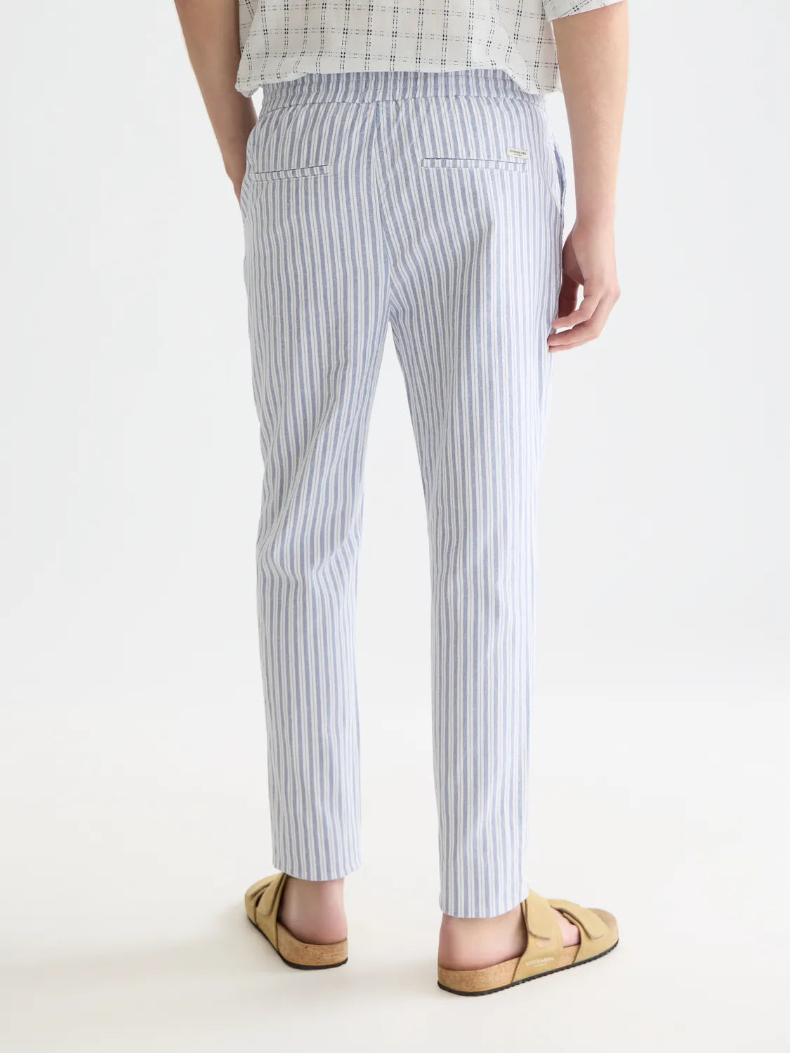 Warren Yarn-Dyed Cotton Linen Regular Straight-Fit Jogger