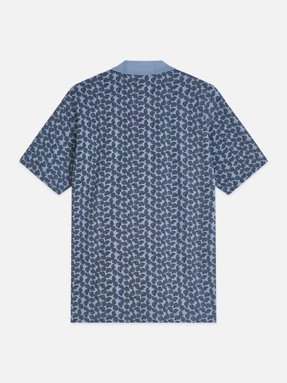Printed Structured Relaxedfit Polo