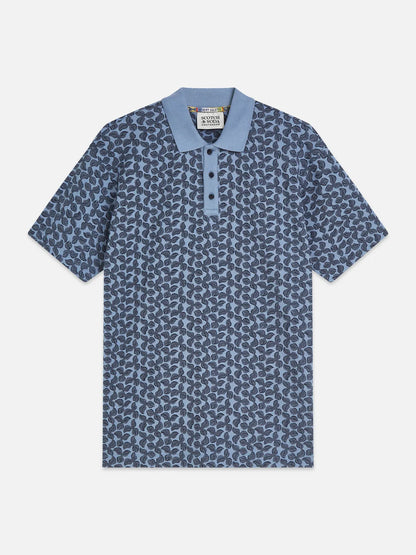 Printed Structured Relaxedfit Polo