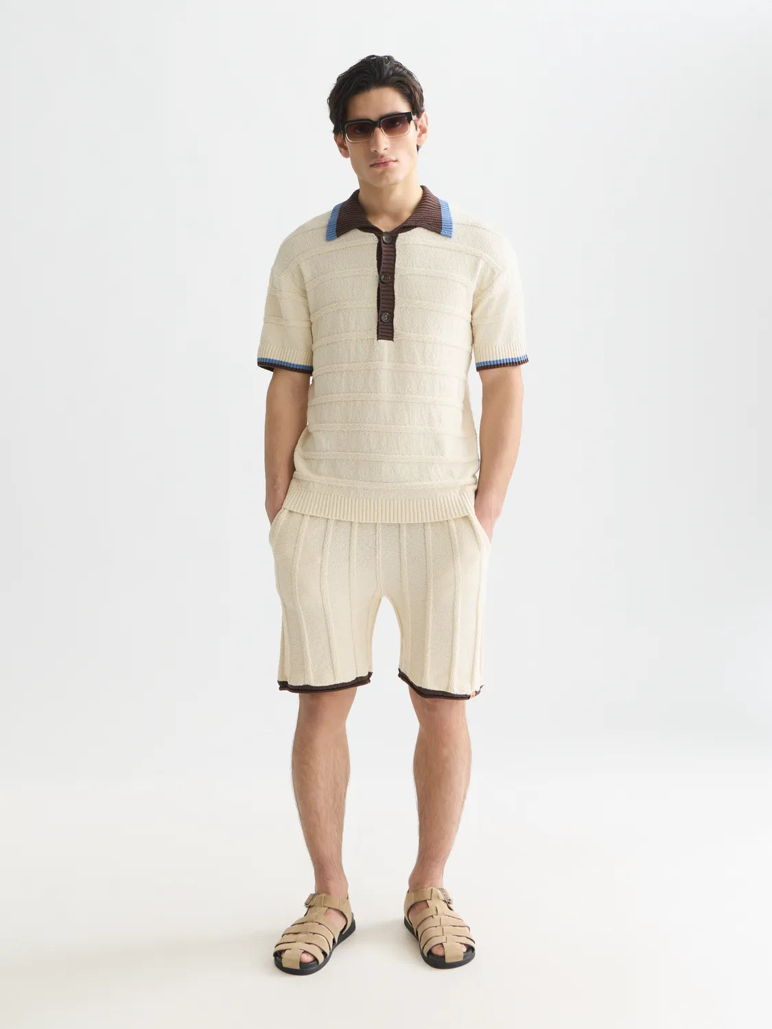 Structured Knitted Shorts