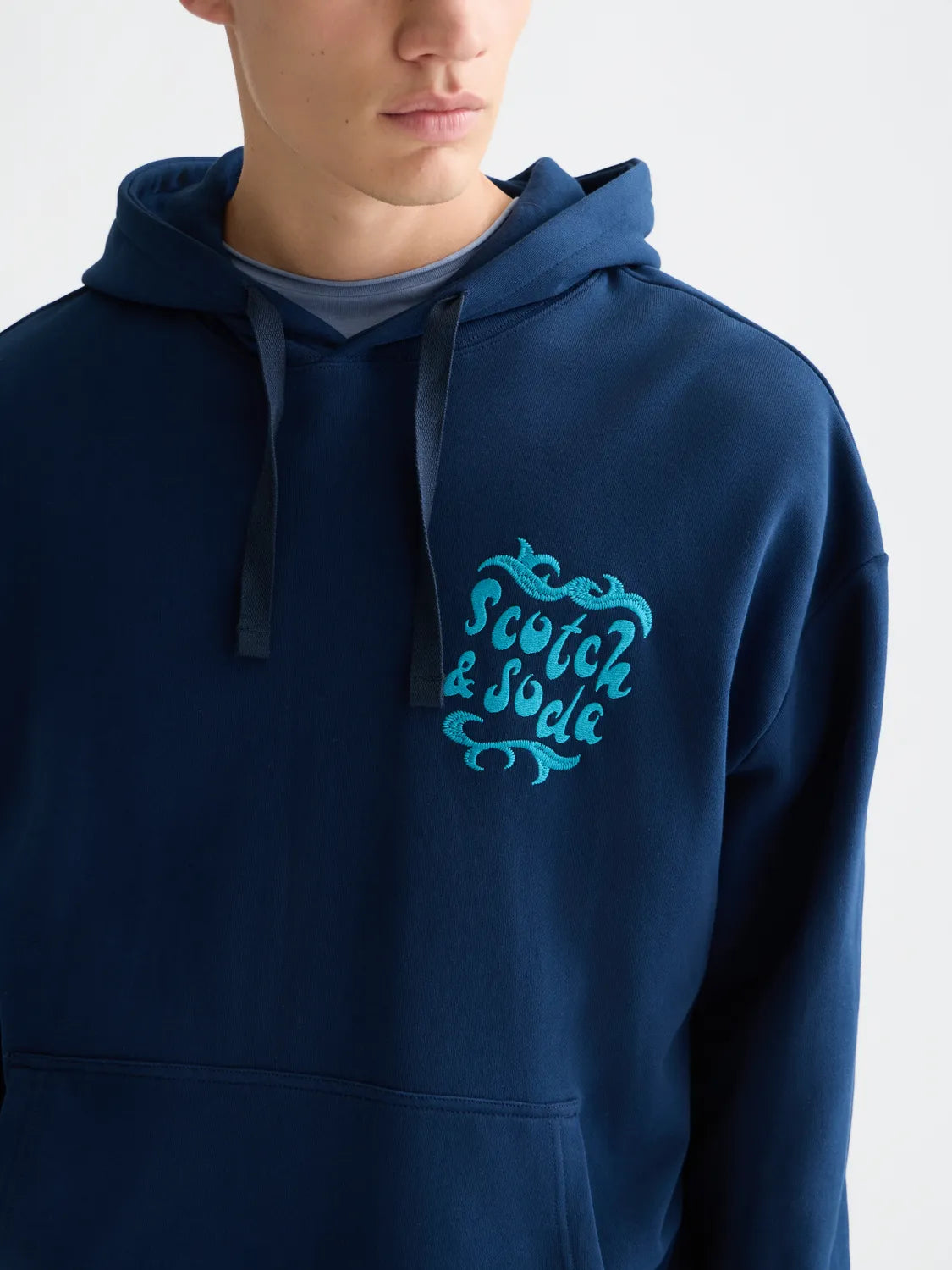 Front And Back Artwork Loose-Fit Hoodie