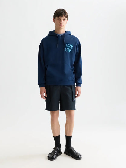 Front And Back Artwork Loose-Fit Hoodie