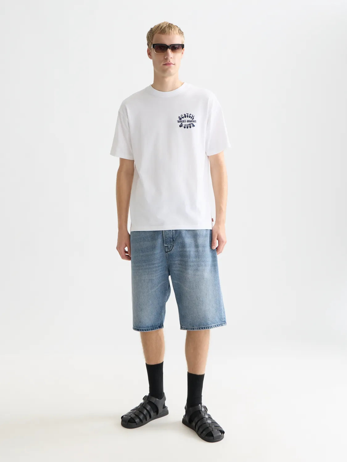 Front And Back Artwork Relaxed-Fit T-Shirt