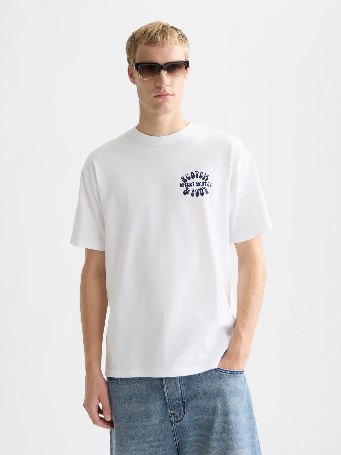 Front And Back Artwork Relaxed-Fit T-Shirt