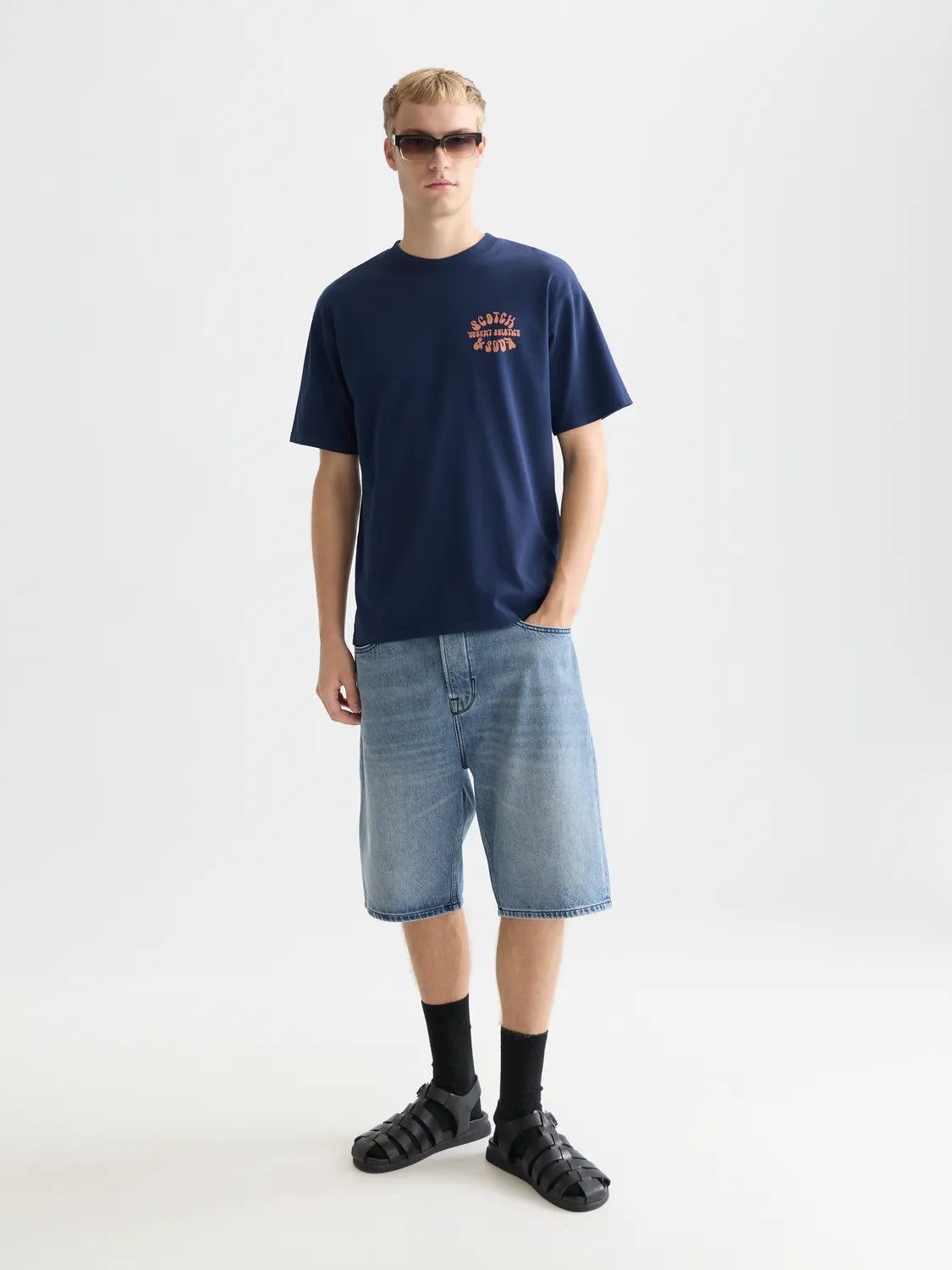 Front And Back Artwork Relaxed-Fit T-Shirt
