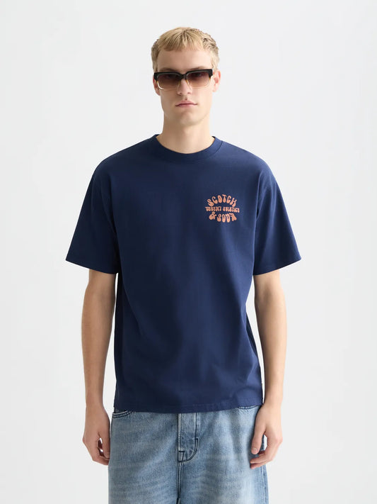 Front And Back Artwork Relaxed-Fit T-Shirt