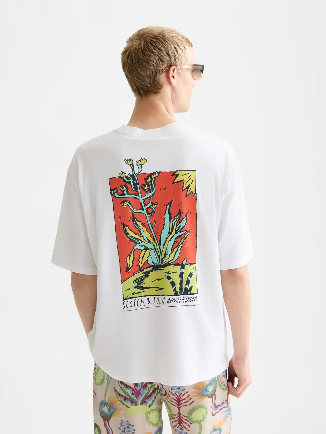 Front And Back Artwork Loose-Fit T-Shirt