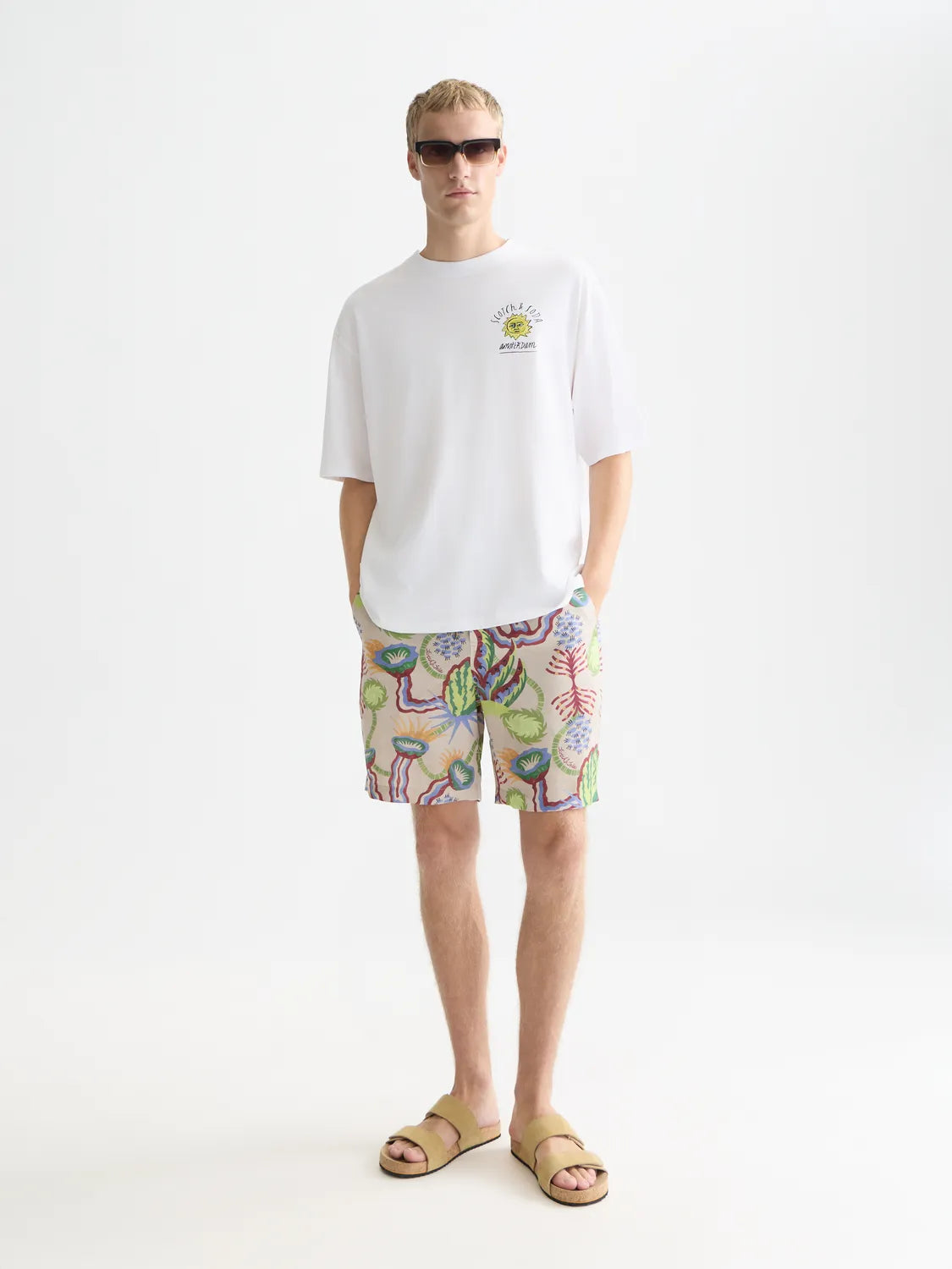 Front And Back Artwork Loose-Fit T-Shirt