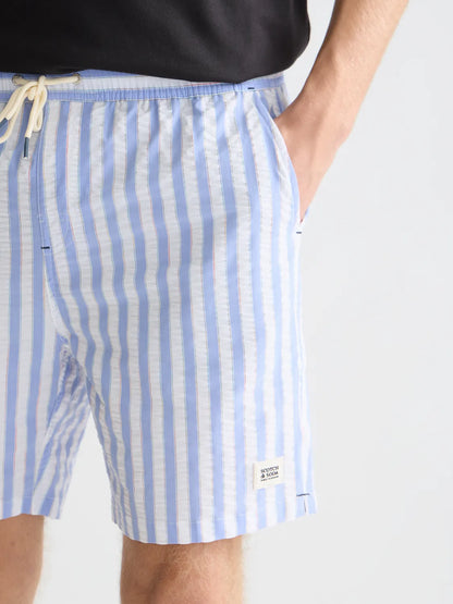 Striped Midlength Swim Shorts