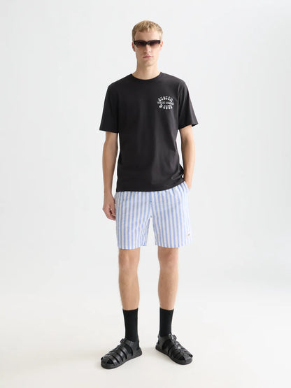 Striped Midlength Swim Shorts