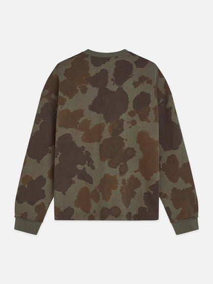 Printed Overdyed Loosefit Sweatshirt
