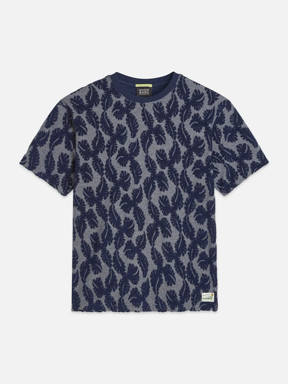 Jacquard Feeder Stripe Relaxed-Fit T-Shirt