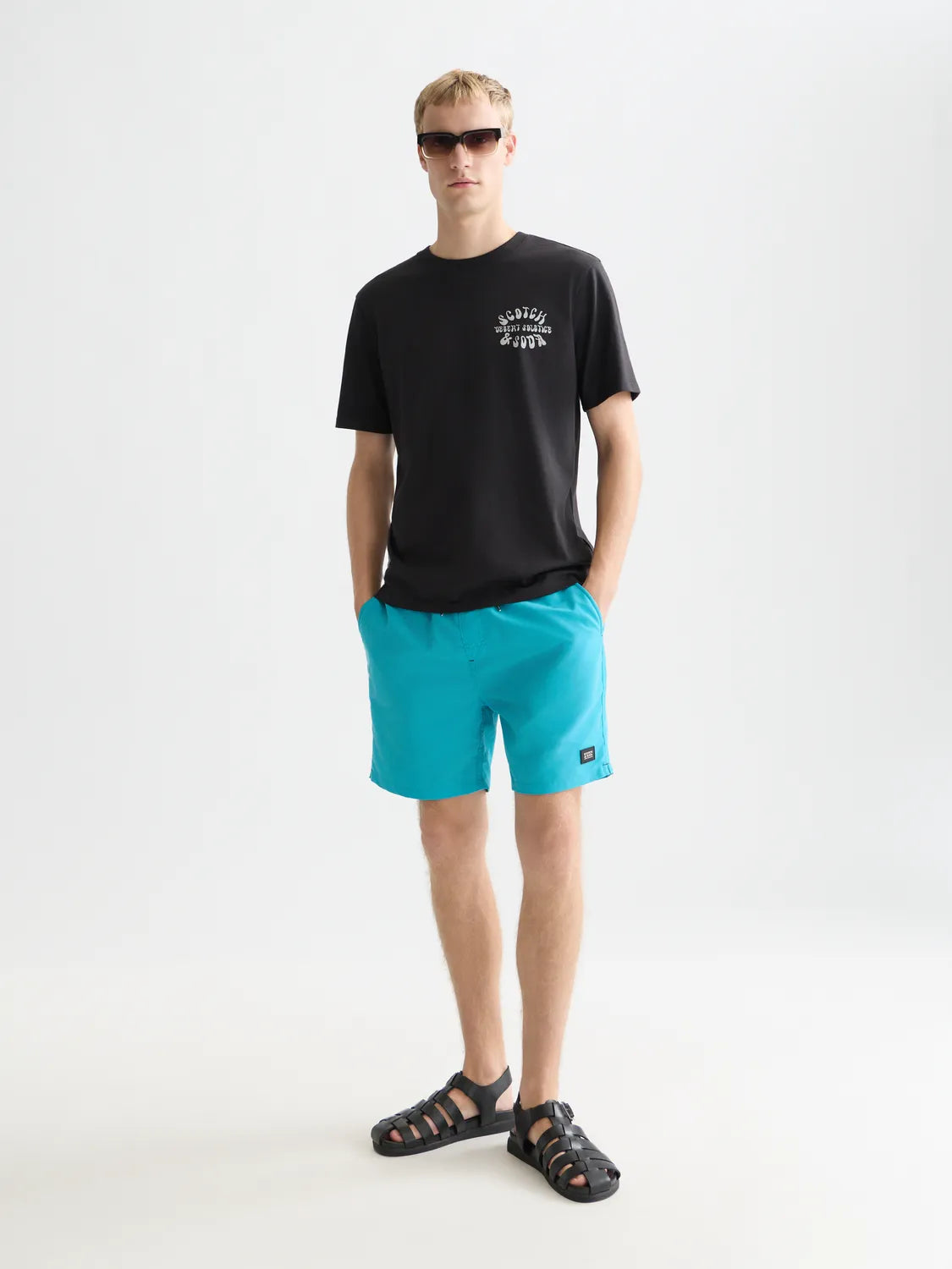 Magic Printed Mid-Length Swim Shorts