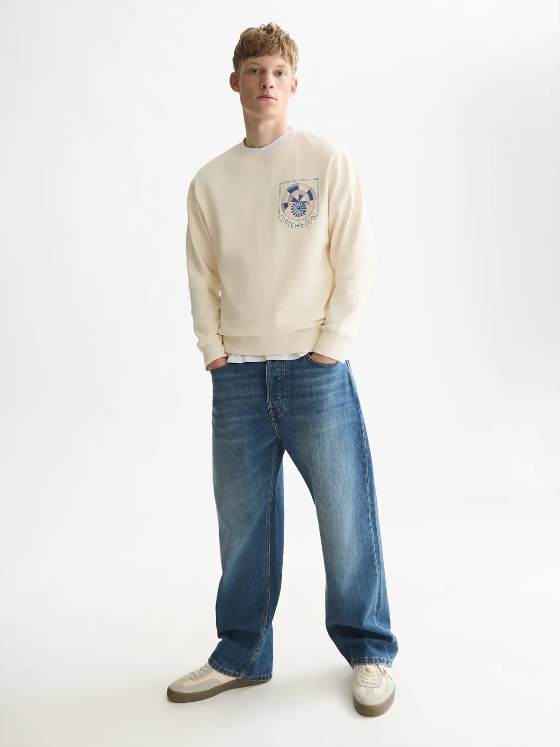 Front And Back Artwork Regular-Fit Sweatshirt