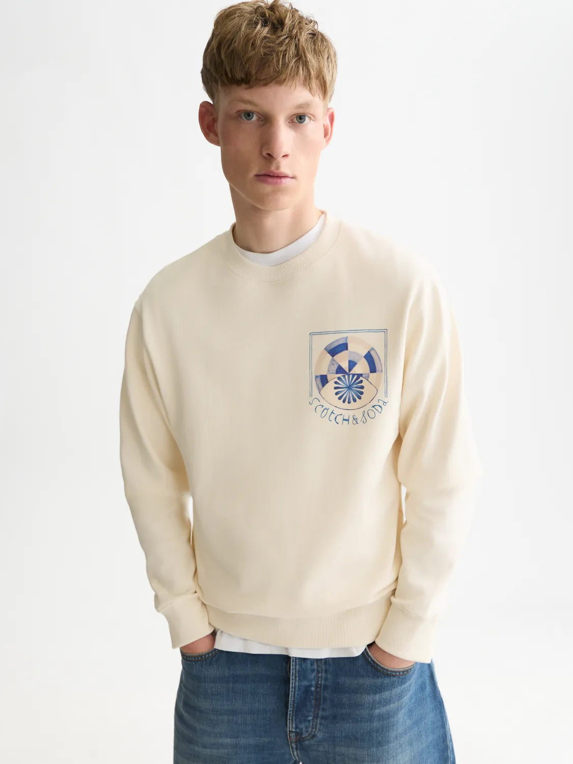 Front And Back Artwork Regular-Fit Sweatshirt