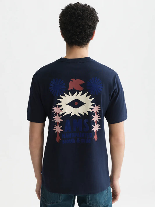 Front And Back Artwork Relaxed-Fit T-Shirt