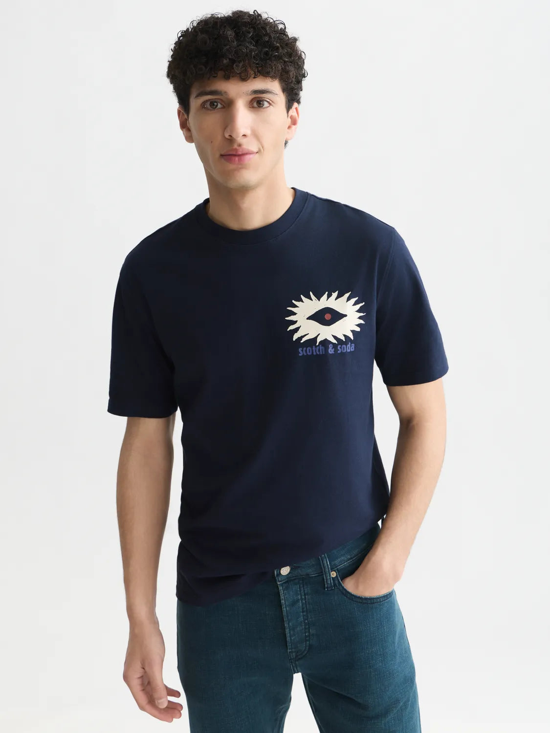 Front And Back Artwork Relaxed-Fit T-Shirt