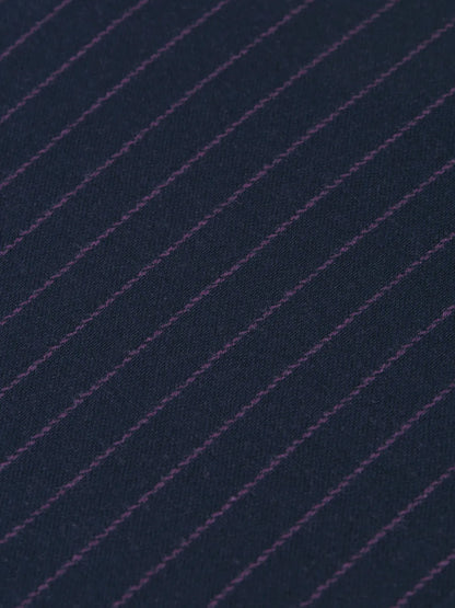 Girls' Yarn Dyed High Waist Wide-Leg Stripe Pants