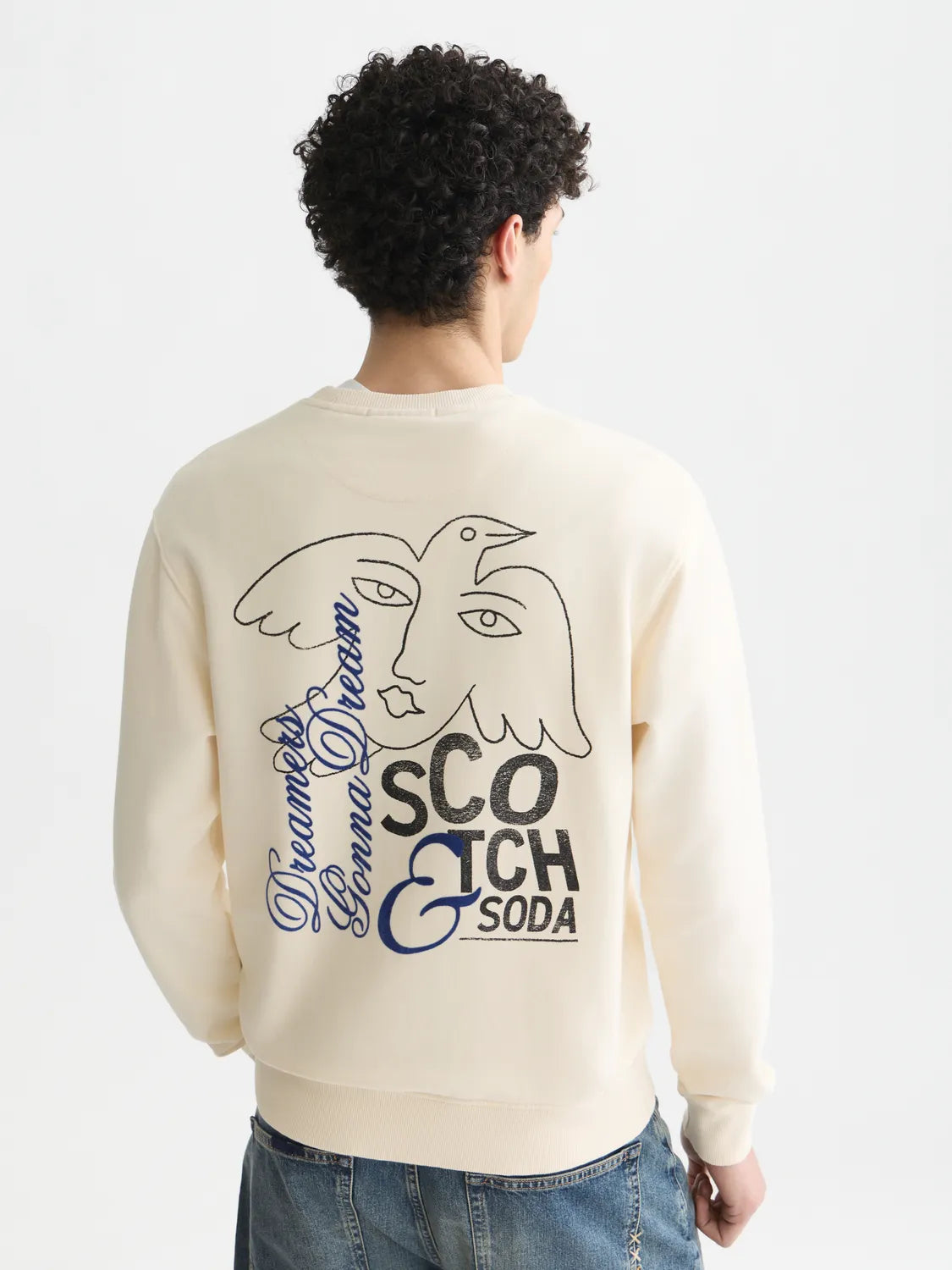 Front And Back Artwork Regular-Fit Sweatshirt