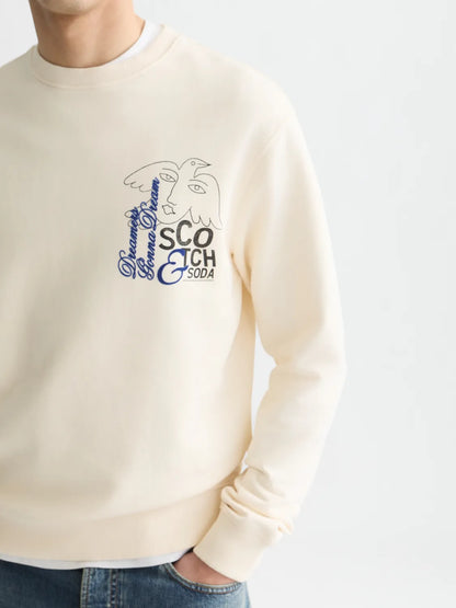 Front And Back Artwork Regular-Fit Sweatshirt