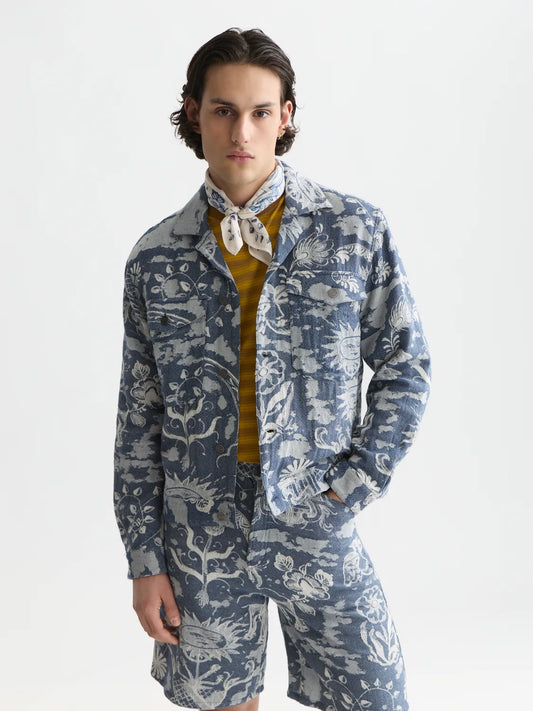 Scotch & Soda x Royal Delft Jacquard Trucker Jacket