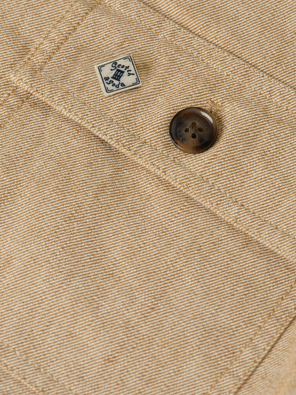 Cotton Linen Twill Worker Jacket