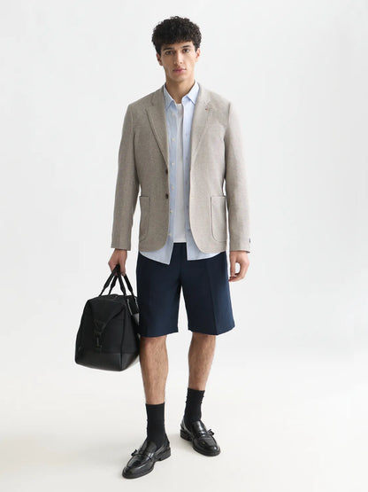Tate Unconstructed Cotton Blend Regular-Fit Blazer