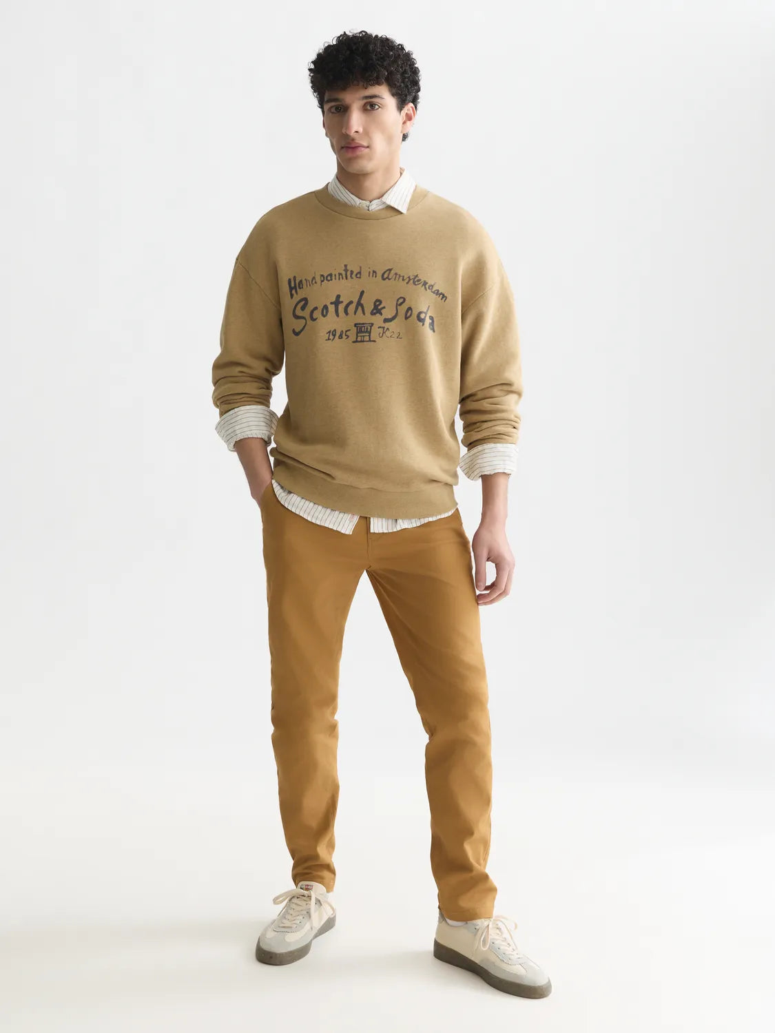 Essentials Stuart Stretch Cotton-Blend Twill Chino