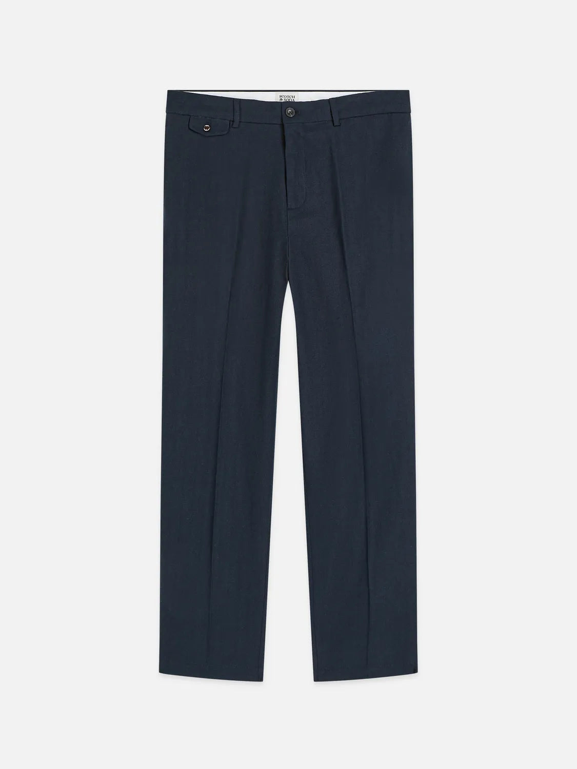 Otis Linen Blend Herringbone Relaxed Straight-Fit Chino