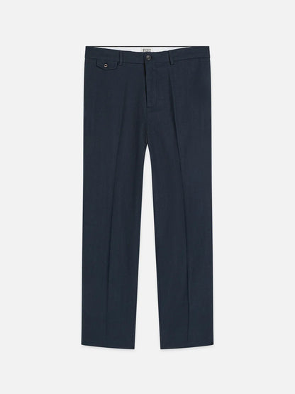 Otis Linen Blend Herringbone Relaxed Straight-Fit Chino