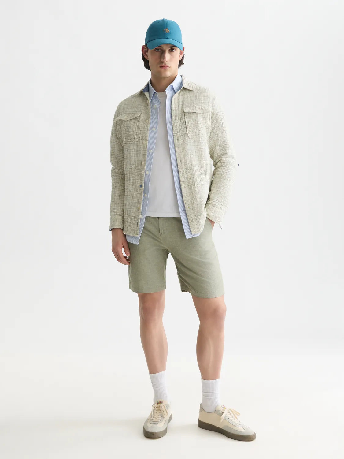 Essentials Fave Cotton Linen Regular-Fit Shorts