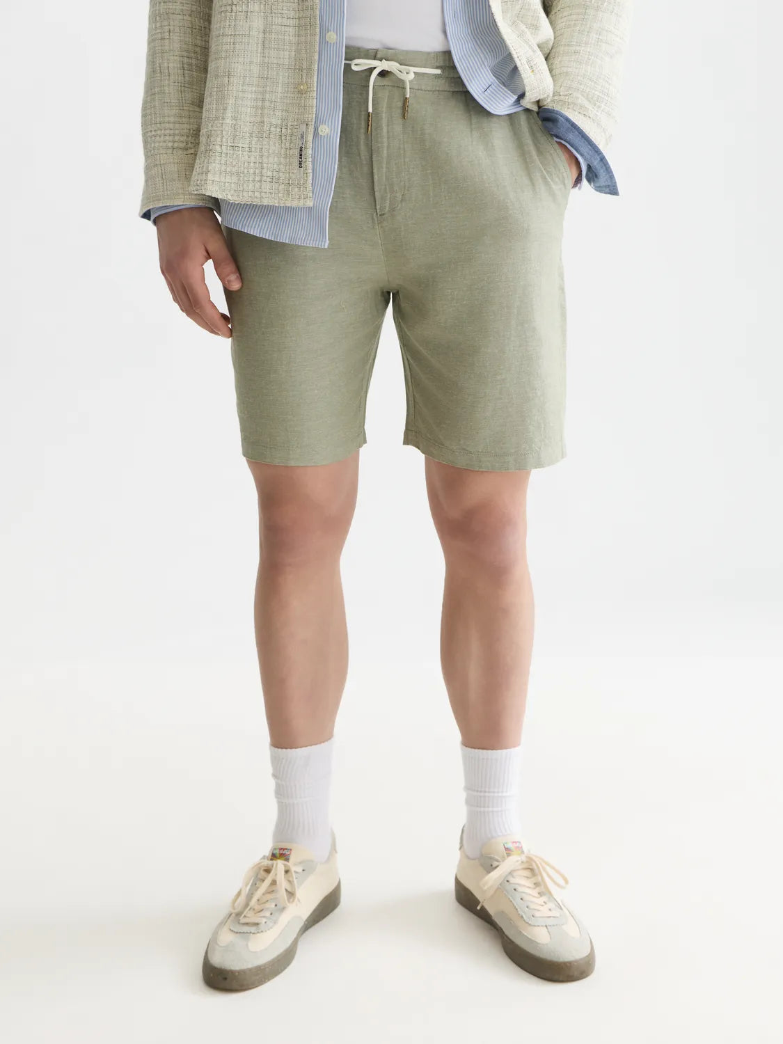 Essentials Fave Cotton Linen Regular-Fit Shorts