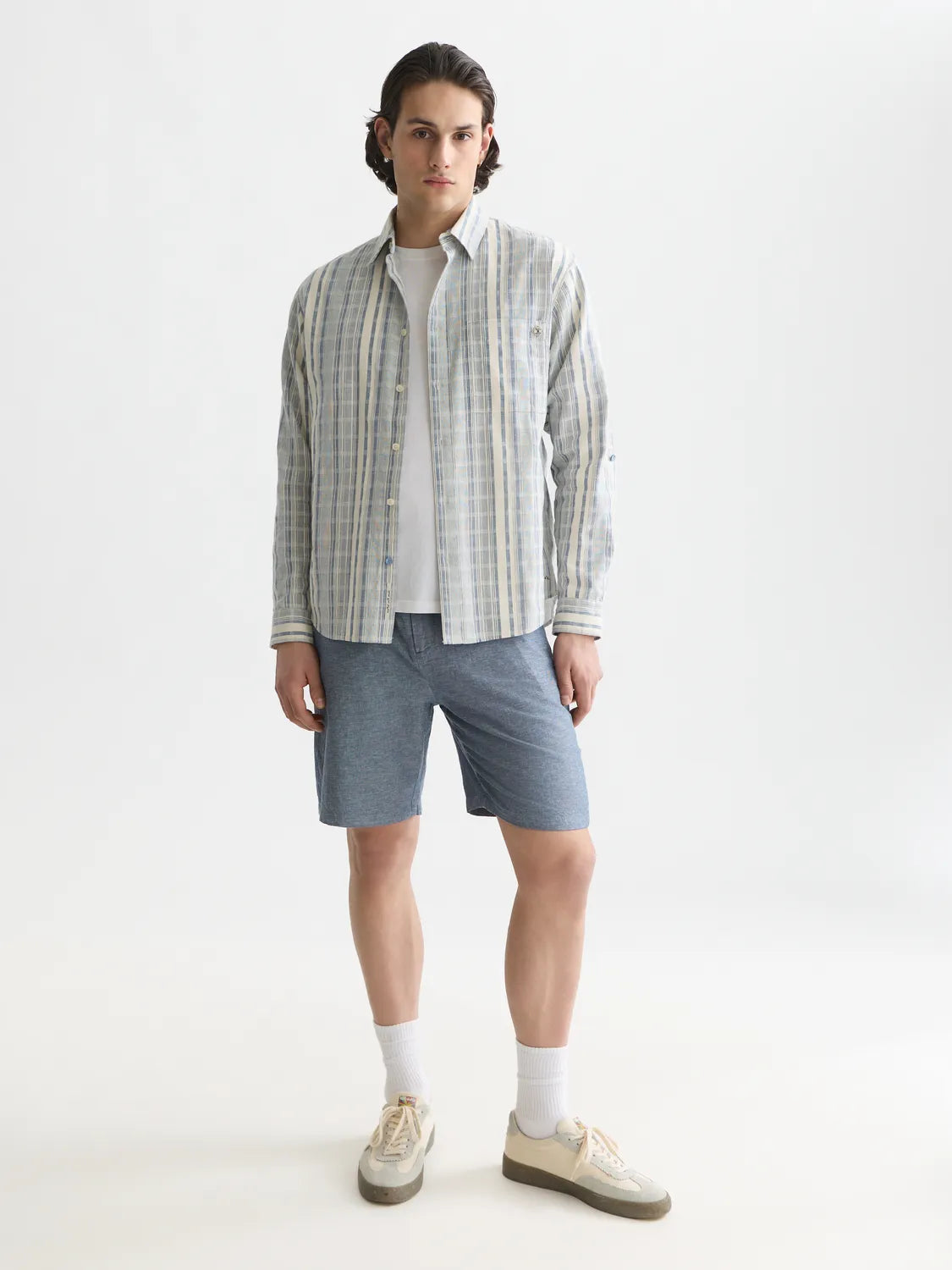 Essentials Fave Cotton Linen Regular-Fit Shorts