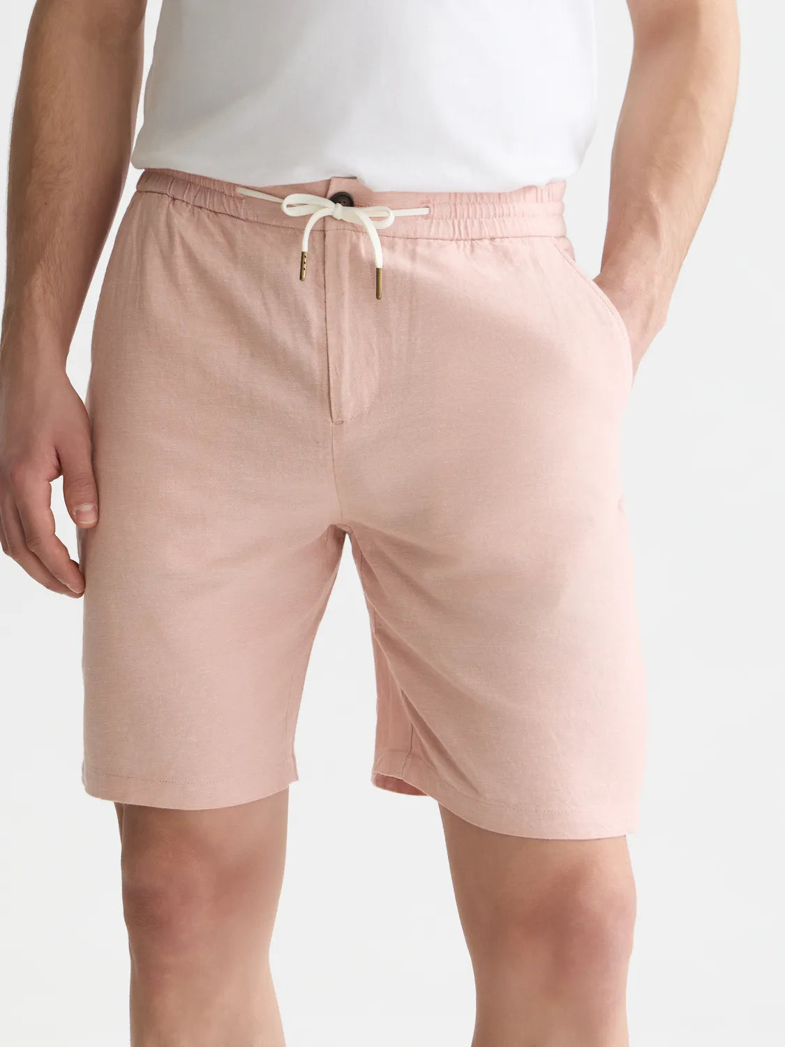 Essentials Fave Cotton Linen Regular-Fit Shorts