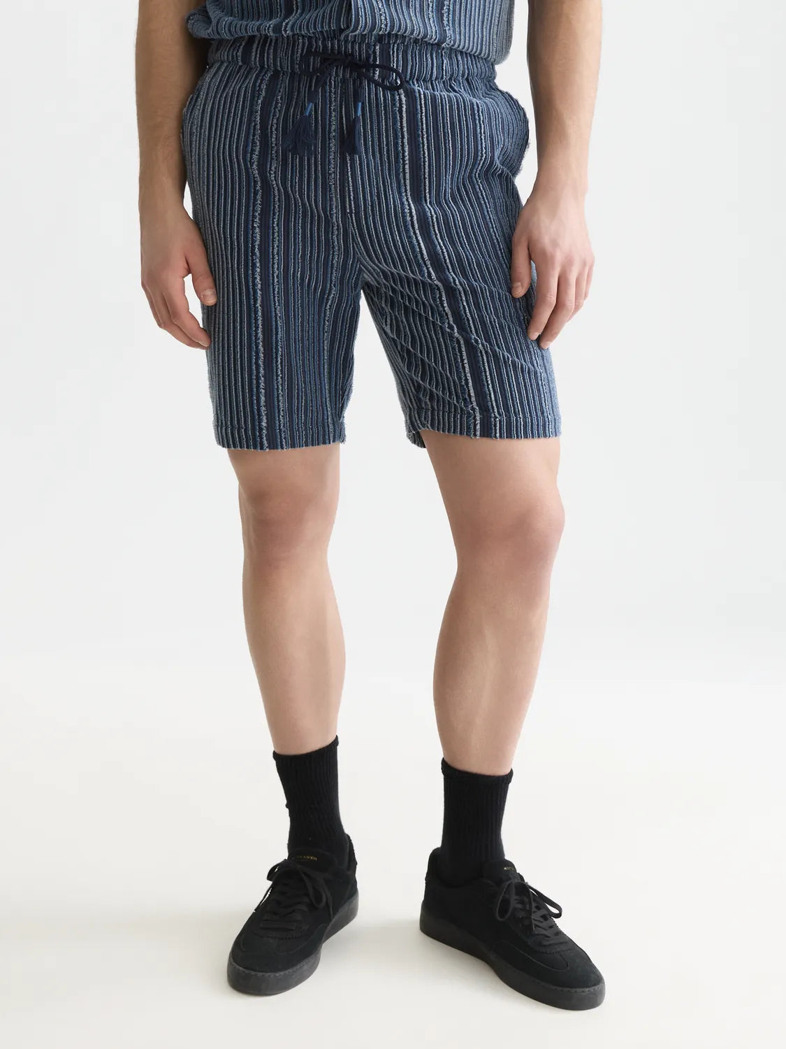 Fave Textured Relaxed-Fit Bermuda Shorts