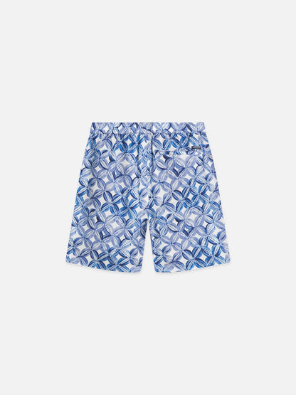 Fave Printed Tencel Relaxed-Fit Bermuda Shorts