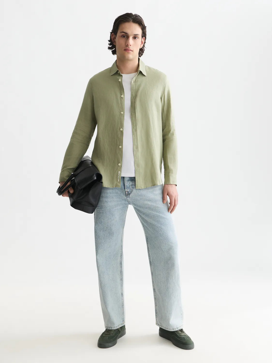 Essentials Linen Regular-Fit Shirt